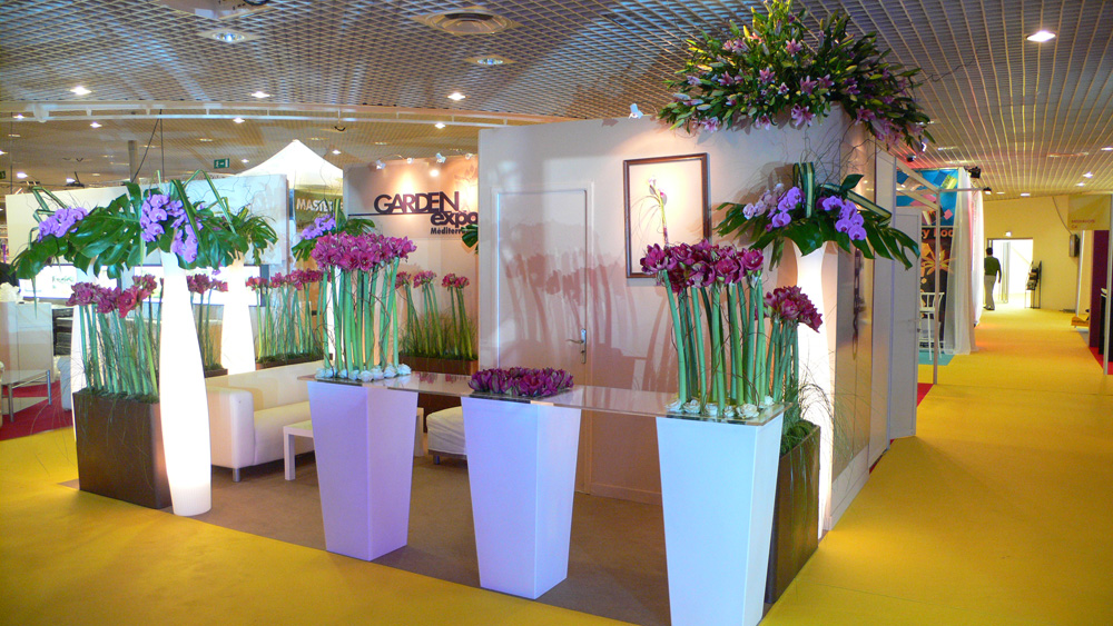 Expo Flora Méditerranée - Décoration florale événementielle - Mise en fleur
